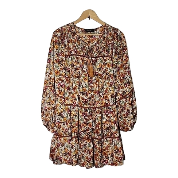 Kourtfloral babydoll dress size L - Picture 2 of 6